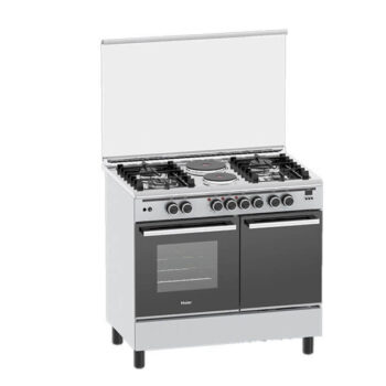 Haier 4 Gas Burner + 2 Electric Plates 60x90 Cooker - HCR6042DES